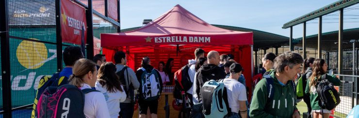 Carpa del Circuito de Pádel Estrella Damm