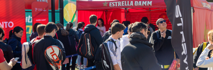 Carpa del Circuito de Pádel Estrella Damm