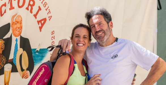Dos jugadores del Cervezas Victoria Padel Tour