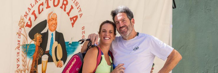 Dos jugadores del Cervezas Victoria Padel Tour